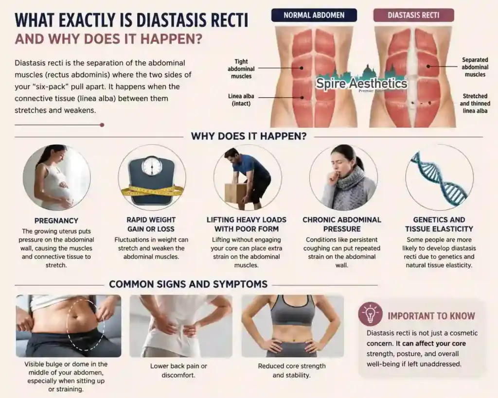 What Exactly Is Diastasis Recti and Why Does It Happen Woburn Sands?