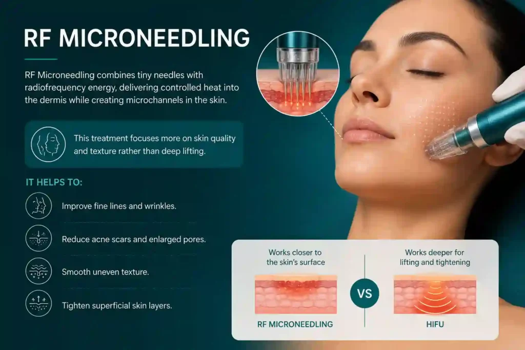 What Does RF Microneedling Do That HIFU Alone Cannot Woburn Sands